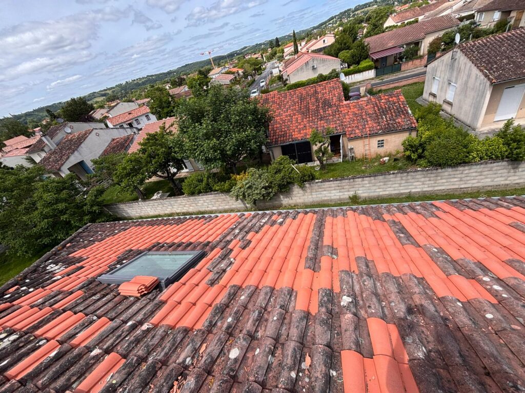 Remplacement de tuiles et fenêtre de toit à Balma (31)
