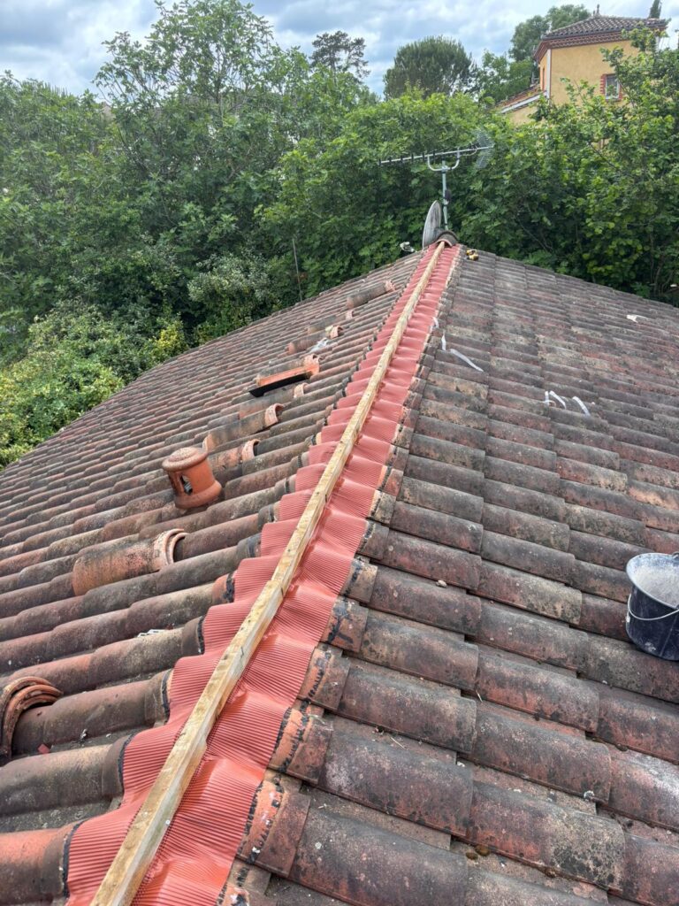 Réfection complète de toiture en tuiles à Lavaur (81)