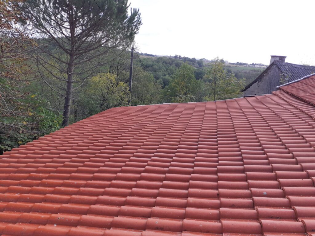 Réfection de couverture en tuiles canal à Roquecourbe (81)
